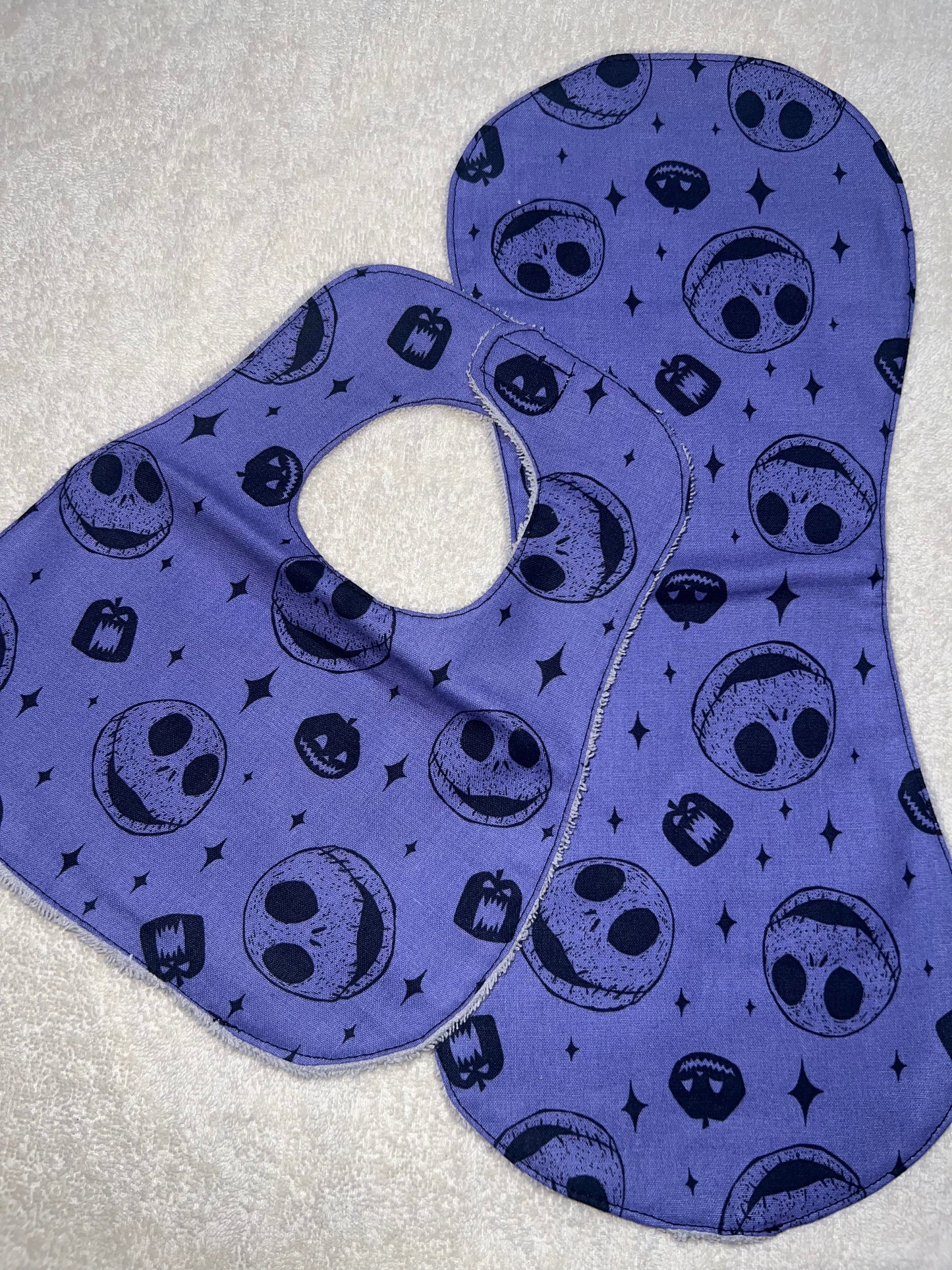 Character bibs, burp cloth set